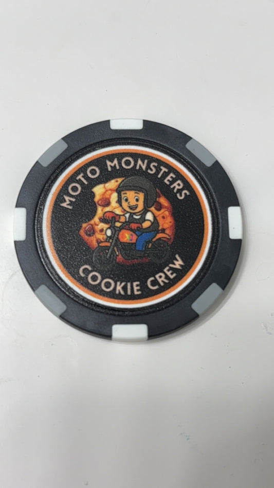 Moto Monsters Poker Chip